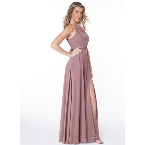 Azazie "Evalleen" Chiffon Dress - Picture 3 of 8